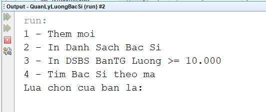 Java Quản Lý Lương Bác Sĩ,Code Quản Lý Lương Bác Sĩ,Source Quản Lý Lương Bác Sĩ,Quản Lý Lương Bác Sĩ